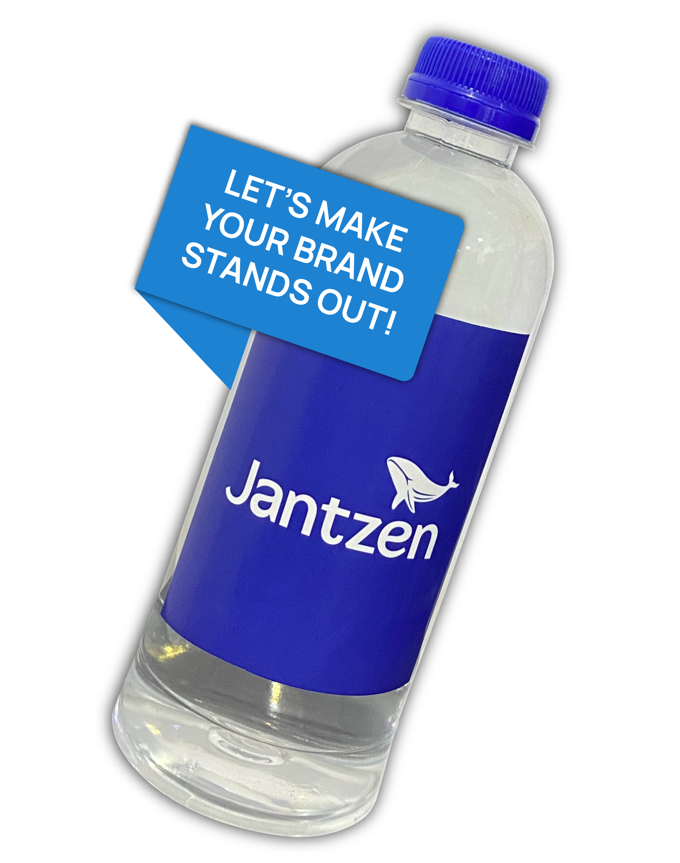 Custom branded water bottle